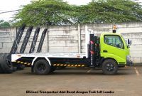Efisiensi Transportasi Alat Berat dengan Truk Self Loader